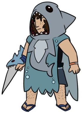 Reblog - 🔪🦈🌊 - Cartoon (500x438)