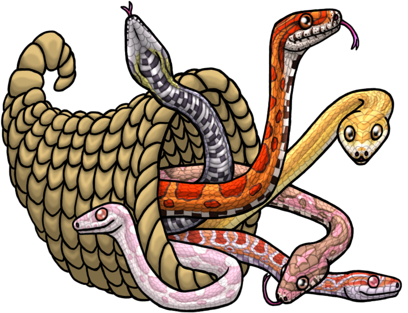 Corn Snake Copia By Fallengems - Cartoon (894x894)