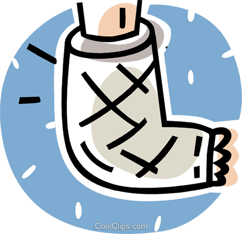 Codes For Insertion - Broken Foot Clipart (480x464)