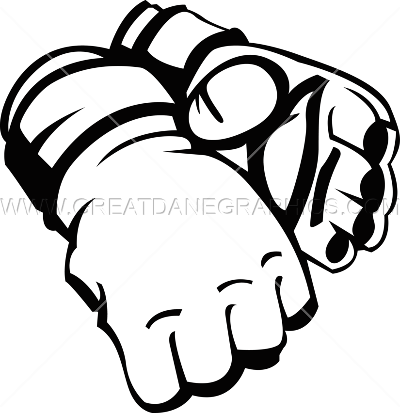Mma Gloves Clipart (825x852)