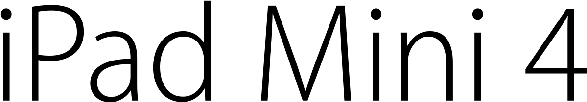 Apple Ipad Mini - Ipad Mini 4 Logo (1280x301)