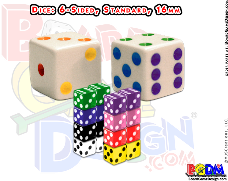 6 Sided Numbered Dice, D6 - Game (800x600)