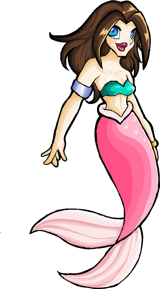 Pixel-mermaid - Cartoon (800x1066)
