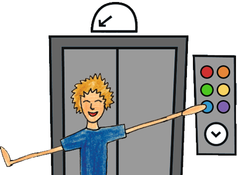 Elevator - Cartoon (473x350)