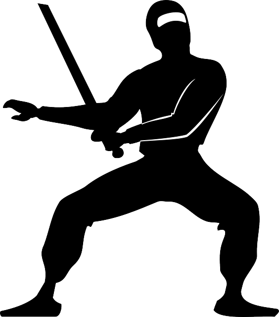 Sword Drawn - Ninja Transparent (564x640)