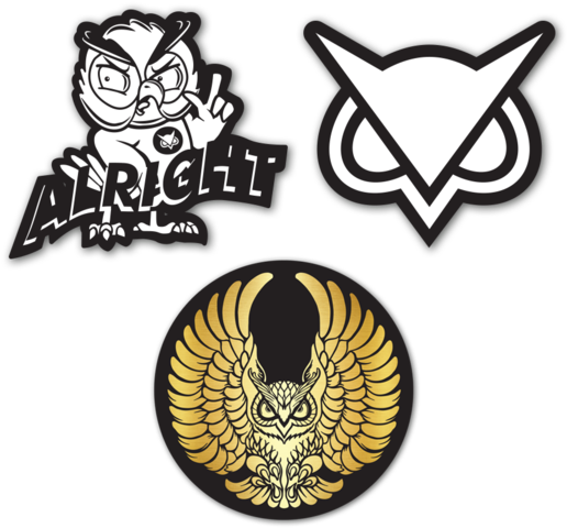 Vanoss Logo Gold Owl (600x600)
