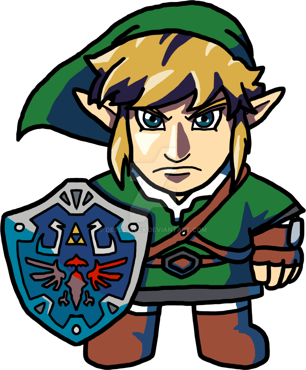 Skyward Sword Link - Cartoon (1024x1240)
