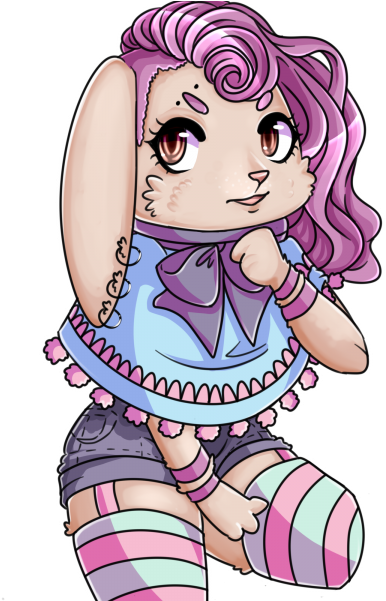 Punkbunny - Cartoon (600x600)