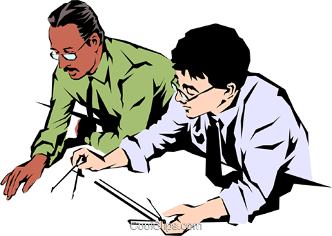Men With Drafting Tools Royalty Free Vector Clip Art - Men With Drafting Tools Royalty Free Vector Clip Art (480x342)