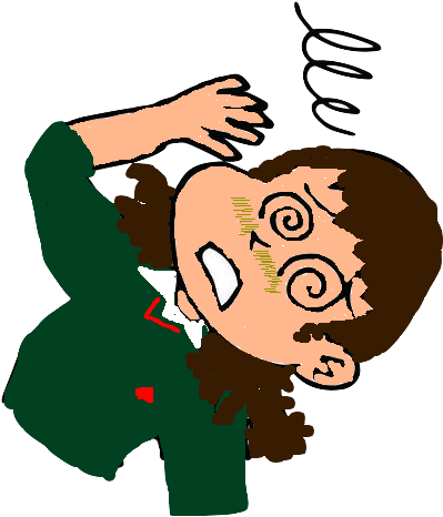 คนเป็นลมหน้ามืด สาเหตุอาจเนื่องมาจาก ร่างกายอ่อนเพลีย - Illustration (452x477)