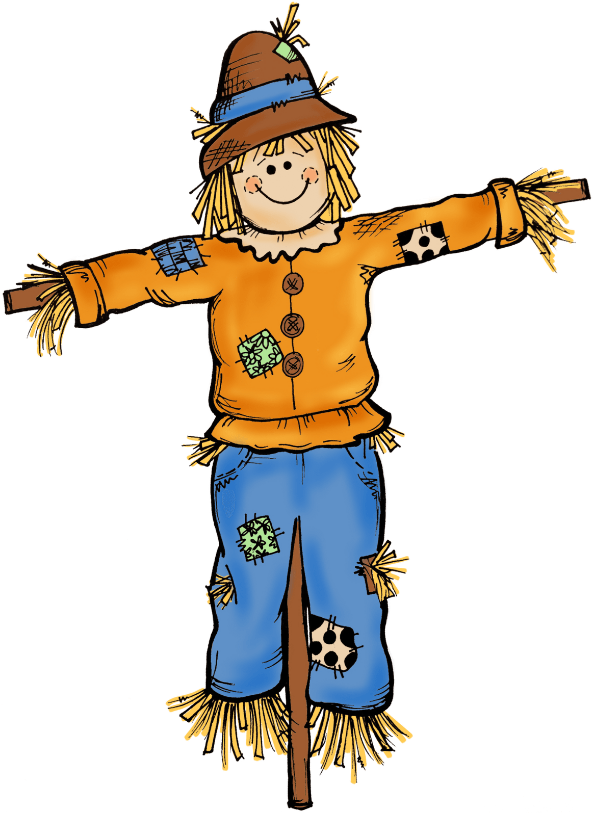 Scarecrow Graphics - Scarecrow Clipart (1173x1600)
