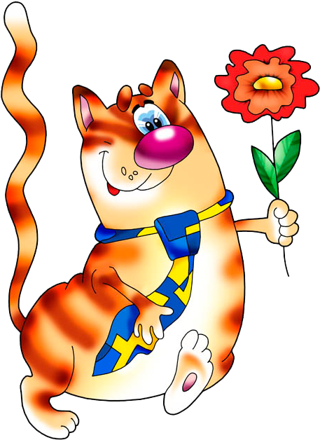 小动物送花 - Cat In Ties Bib (486x650)