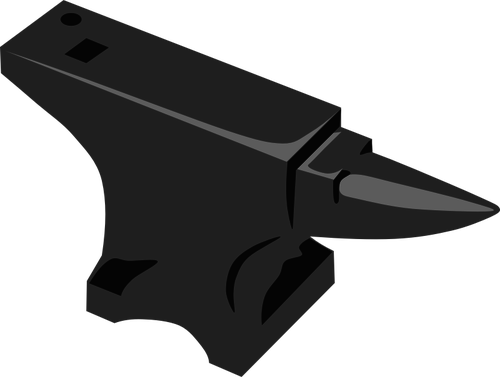 Blacksmith Anvil Vector Drawing - Free Transparent Background Anvil (500x377)