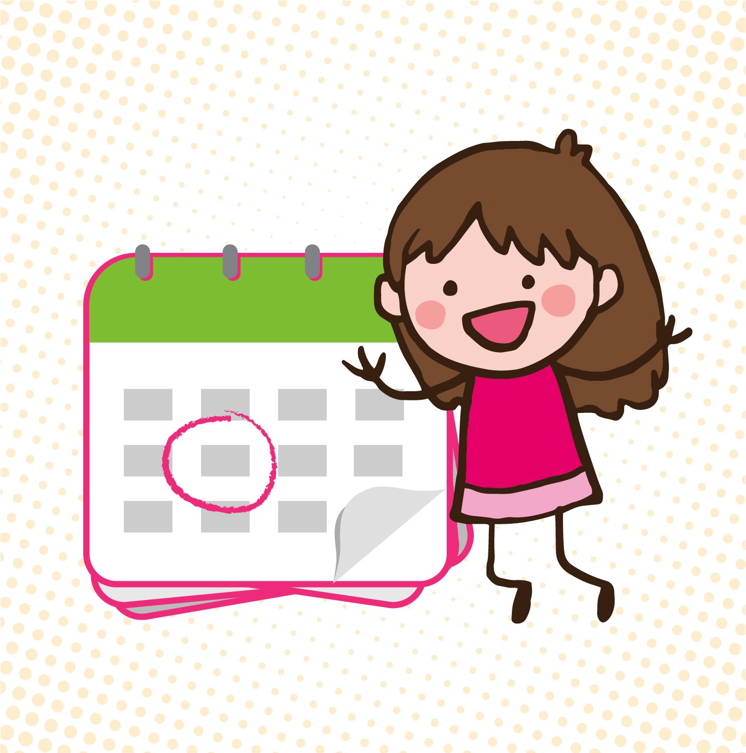 Dates To Remember - Cartoon (1501x1500)