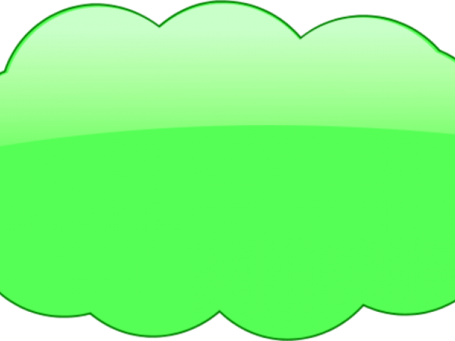 Green Cloud Cliparts - Circle (640x480)