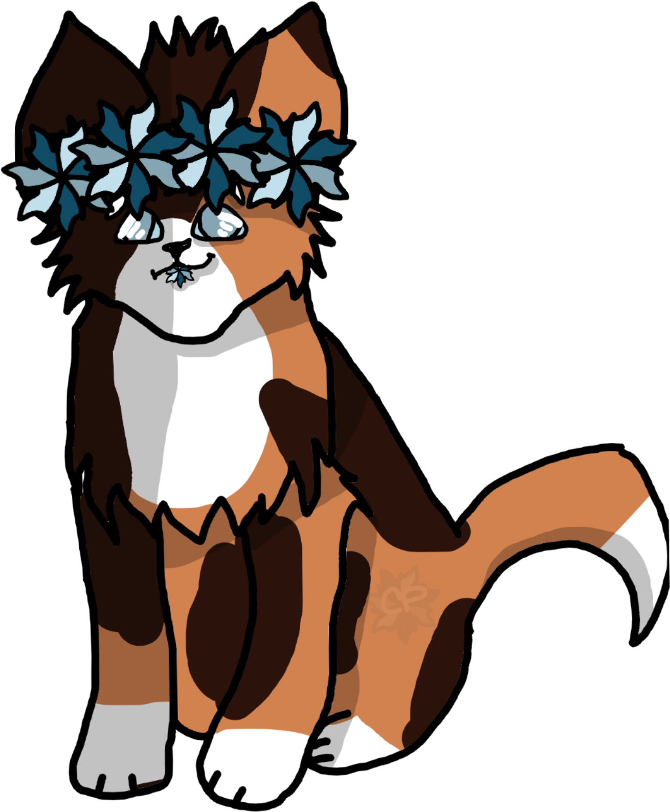 Snicker Eats A Leaf - Cartoon (1750x1750)