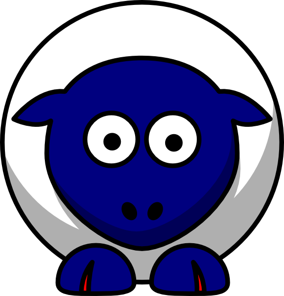 Cartoon Sheep (576x600)