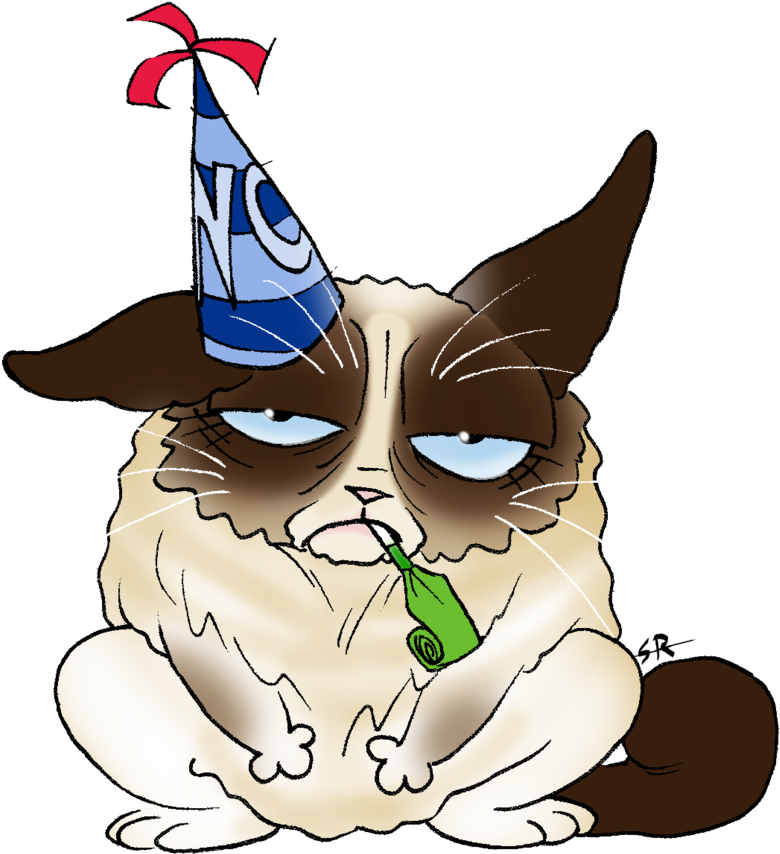 Grumpy Cat By Sunny X Ray - Cartoon (800x877)