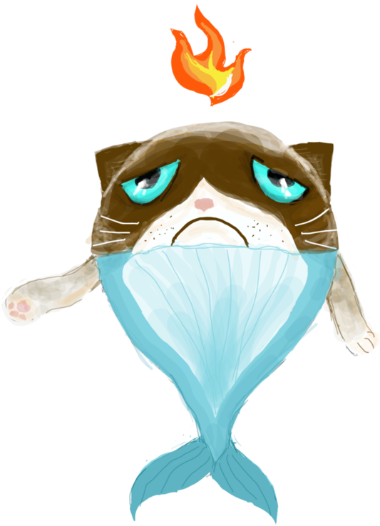 Grumpywhalecat - Cartoon (1024x768)