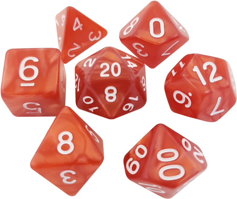 Red Marbled Dice - Dungeons & Dragons (1024x1024)