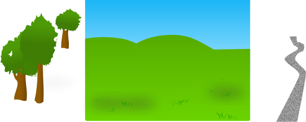 Landscape1 Clip Art - Tree (600x240)