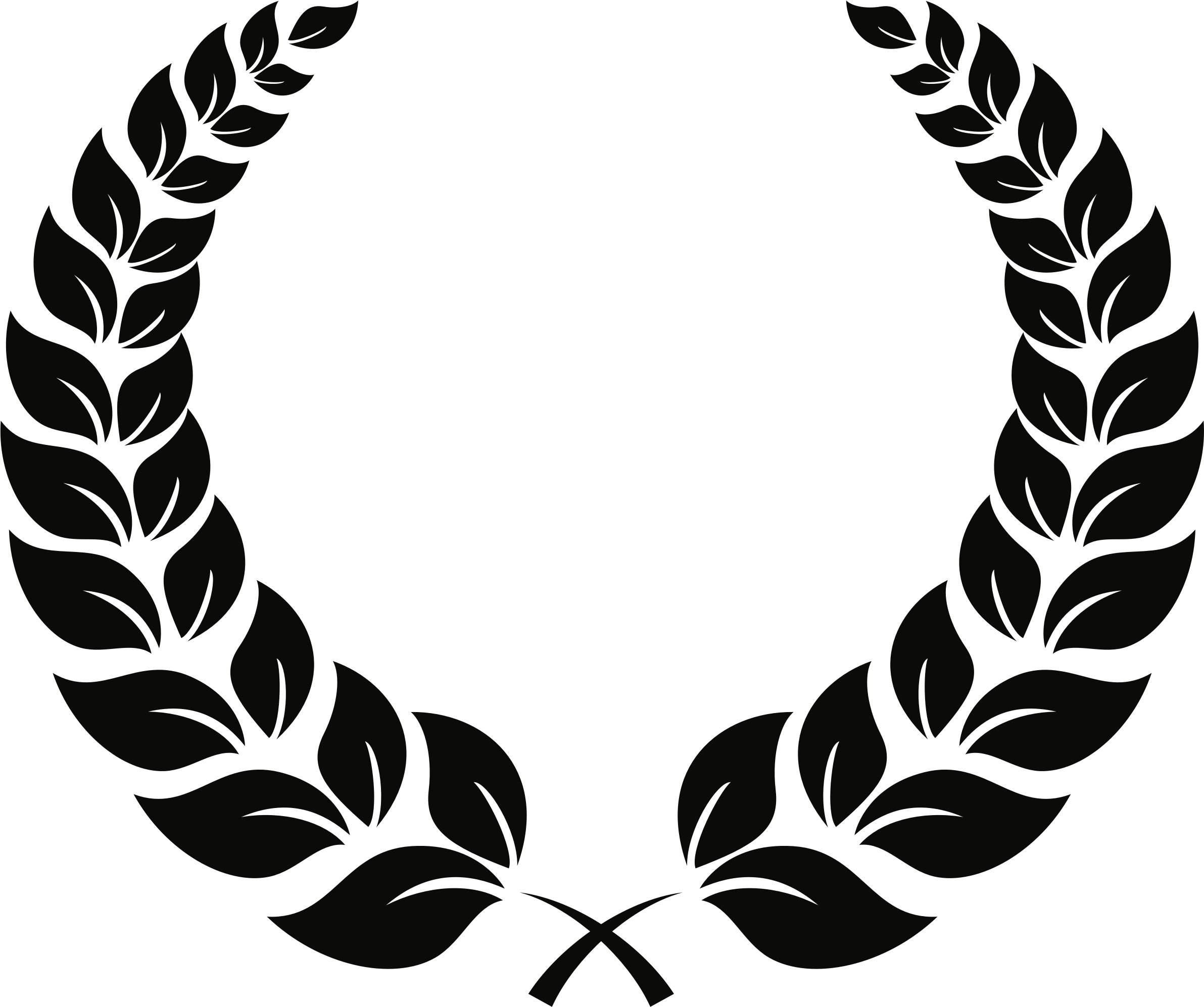 Big Image - Laurel Wreath Transparent Background (2383x1994)