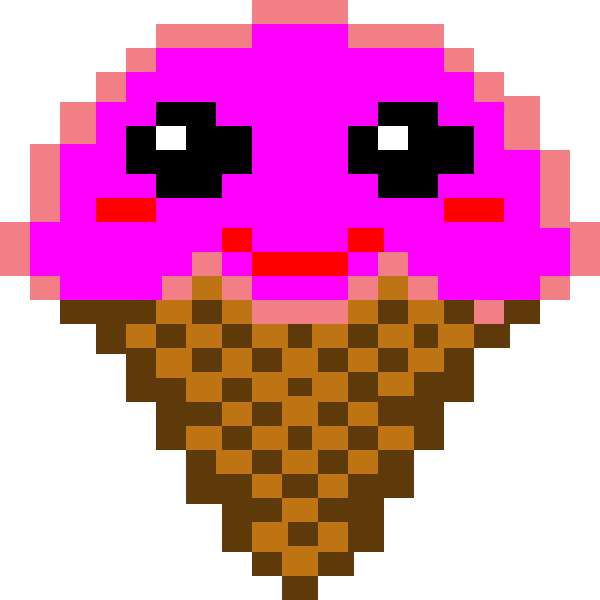 Perler Bead Ice Cream Pattern (600x600)