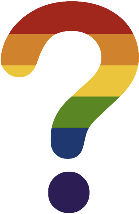 Rainbow Questionmark - Graphic Design (800x900)
