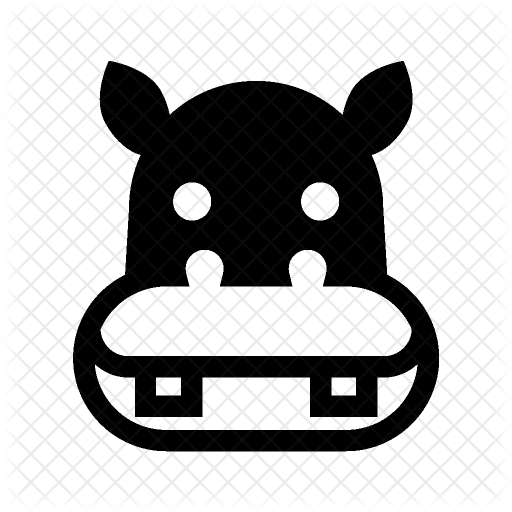 Hippo Icon - Hippopotamus (512x512)