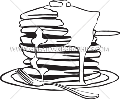 Pancake Stack - Printed T-shirt (825x682)