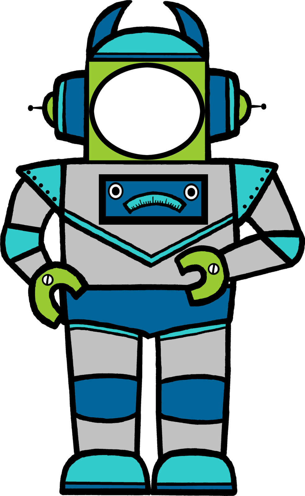 Robot Clipart - Robot Clip Art (984x1600)