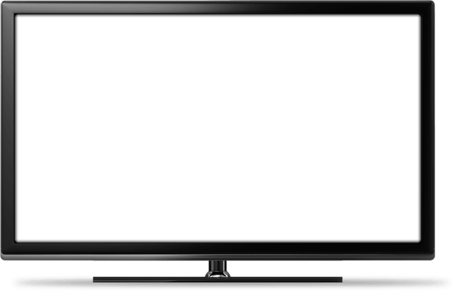 Flat Screen Tv Clipart Transparent - Tv Led Vector (636x409)