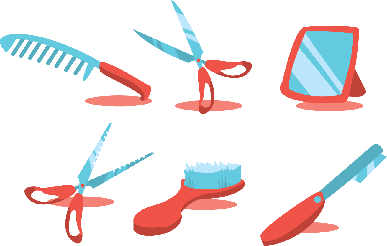 Vector Barber Tools - Barbershop (1312x835)