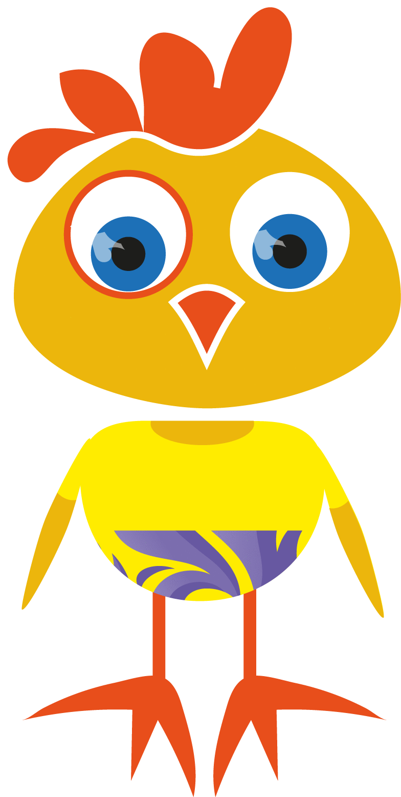 Check Out This New Super Cute Cartoon Chick Vector - Vector Graphics (829x1790)