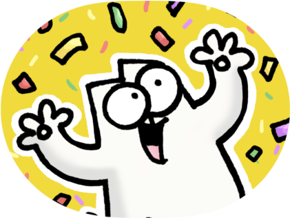 Simons Cat Animated Sticker Pack - Simon's Cat (425x425)