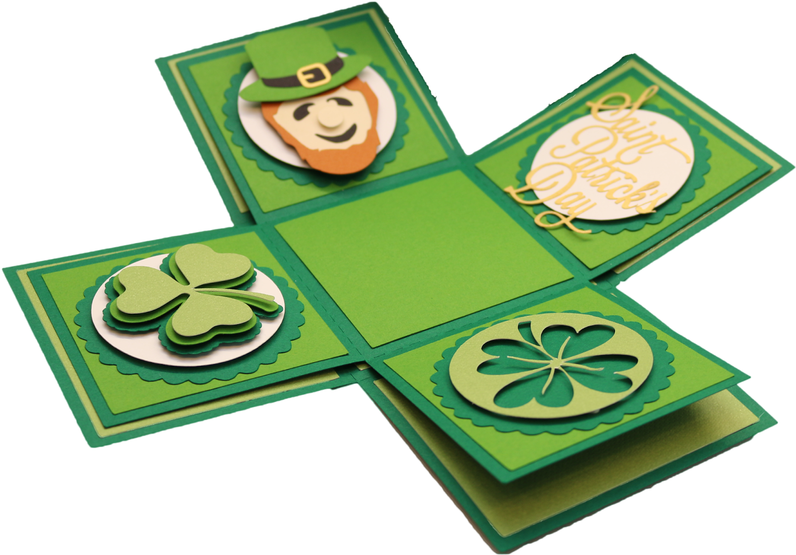 And The Open Four Leaf Clover Circle - Explosion Box (1600x1128)