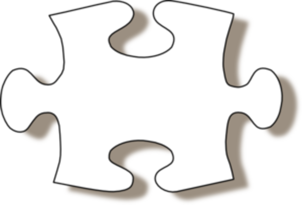 Puzzle Piece Tattoo Drawing (600x408)