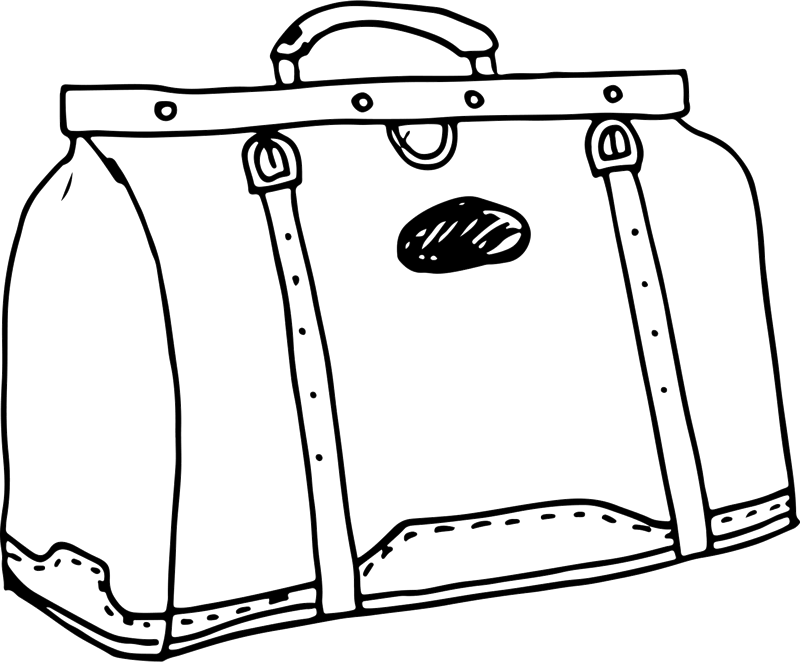 Exploring Bag Rubber Stamp - Postage Stamp (800x662)