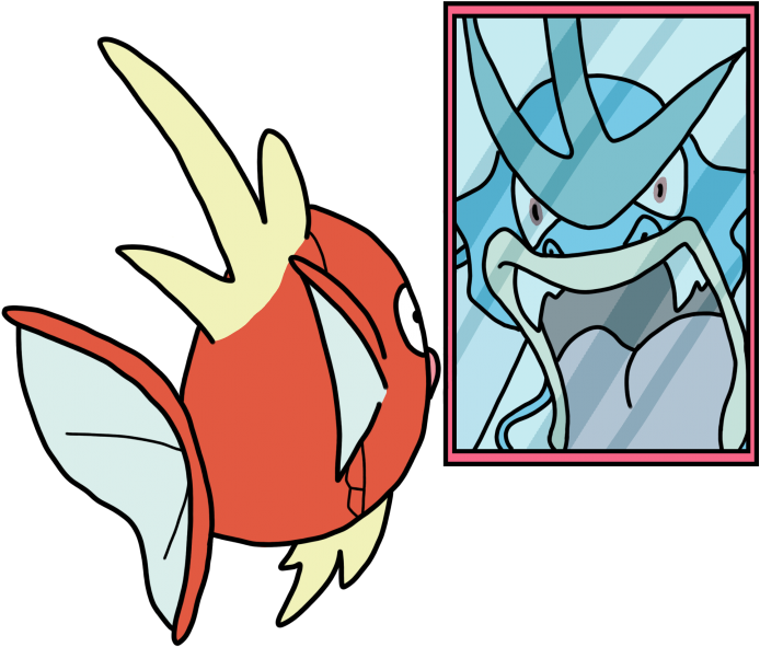 Making A Splash, A La Magikarp - Cartoon (2550x3300)