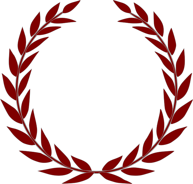 Laurel Wreath Vector (640x611)