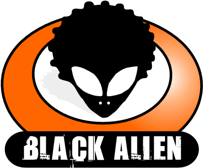 Black,alien - Black Alien Logo (436x360)