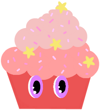 Cupcake Jump - Illustration (347x377)
