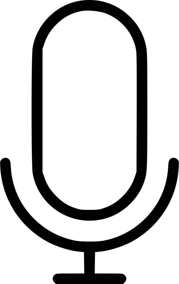 Microphone Comments - Line Art Mic Png (618x980)