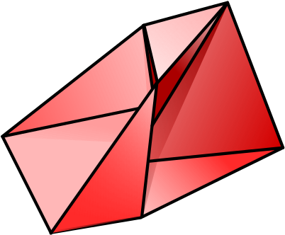 Steffen's Flexible Polyhedron Has 14 Triangular Faces, - Strongest Shape (402x332)