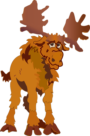 Moose Portrait - Portrait (300x454)