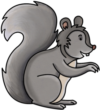 Squirrel - Cartoon (420x420)