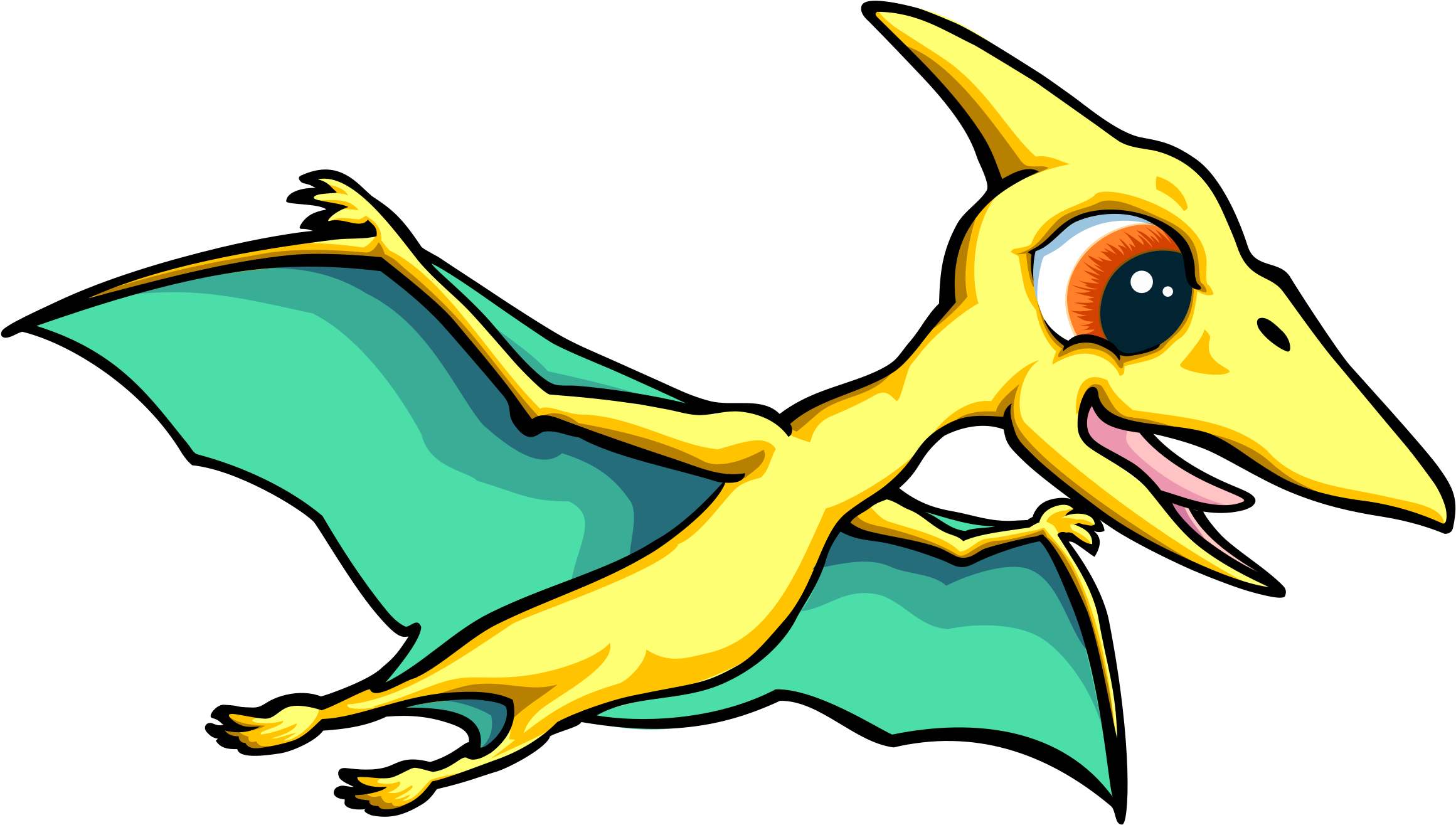 Big Image - Pteranodon Clipart (2400x1403)