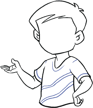 Cartoon Boy - Draw A Boy Easy (678x600)