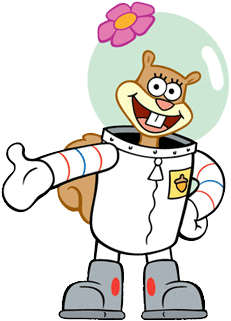 Spongebob Characters Png - Sandy Cheeks (500x348)