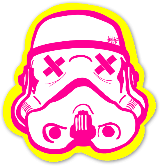 Pop Art Sticker (581x600)